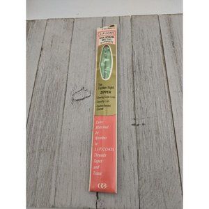 Vintage J&P Coats Neck Opening Metal Zipper 20" Nile Green 57